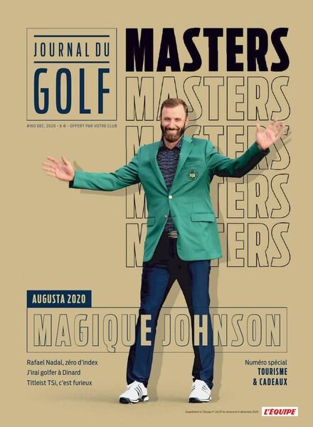 L’Equipe Magazine – Journal du Golf – Decembre 2020 Cover