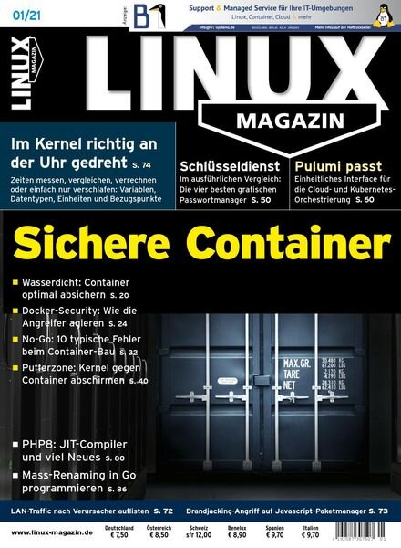 Linux-Magazin – Dezember 2020 Cover
