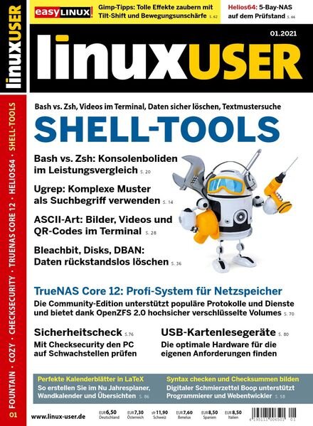 LinuxUser – Januar 2021 Cover