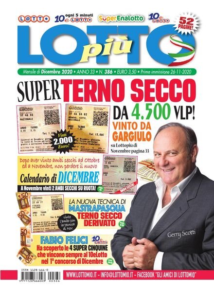 Lottopiu – Dicembre 2020 Cover