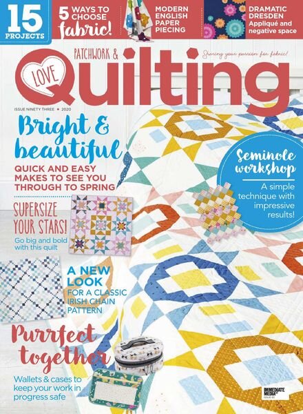 Love Patchwork & Quilting – January 2021 Cover