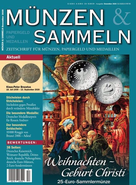 Munzen & Sammeln – 21 November 2020 Cover