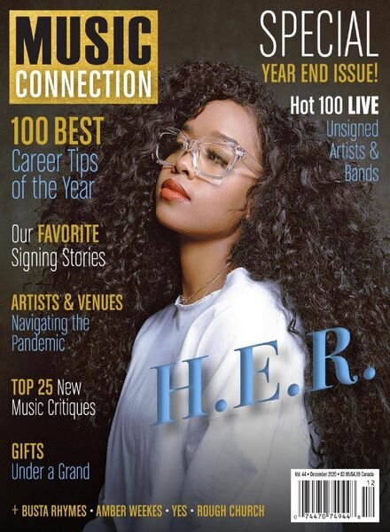 Music Connection – December 2020 Cover