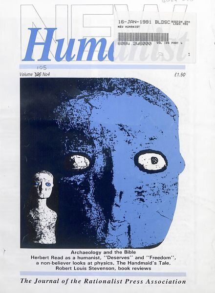 New Humanist – December 1990 Cover
