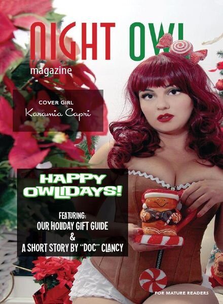 Night Owl Magazine – Issue 12 Owlidays 2019 Cover