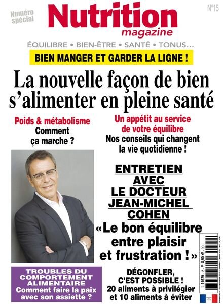 Nutrition Magazine – Decembre 2020 – Fevrier 2021 Cover