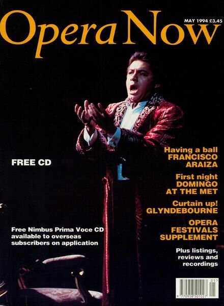 Opera Now – May 1994 Cover