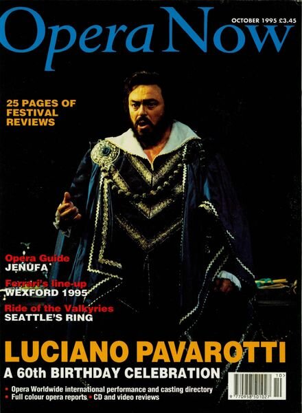 Opera Now – October 1995 Cover