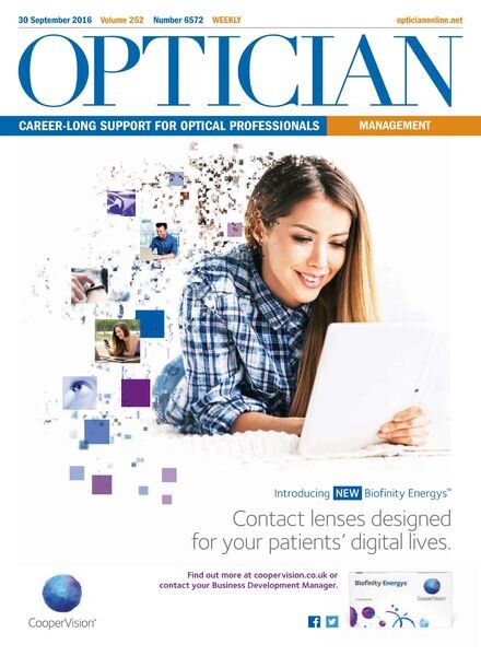 Optician – 30 September 2016 Cover