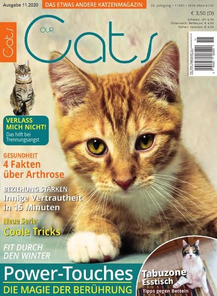 Our Cats – November 2020 Cover