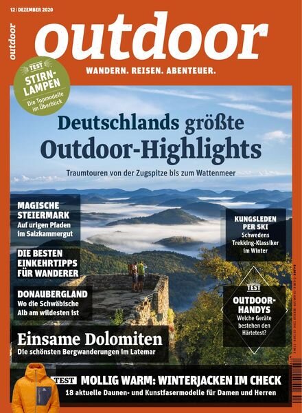 outdoor – Dezember 2020 Cover