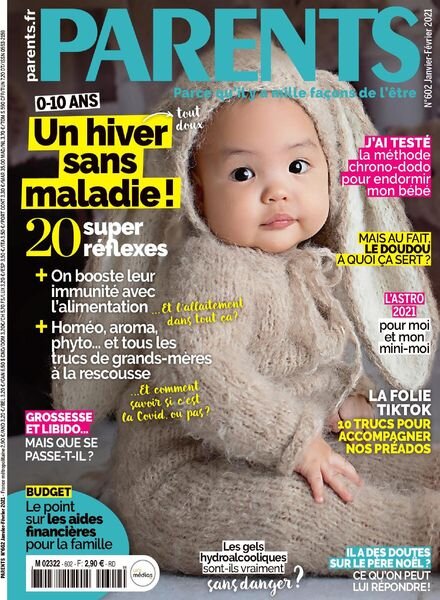 Parents France – Janvier-Fevrier 2021 Cover