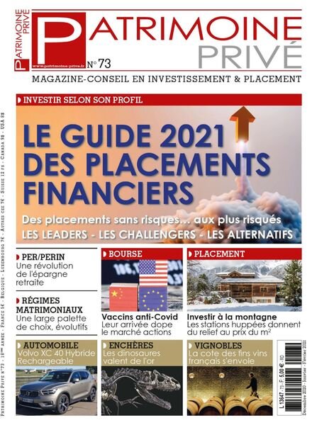 Patrimoine Prive – Decembre 2020 – Fevrier 2021 Cover