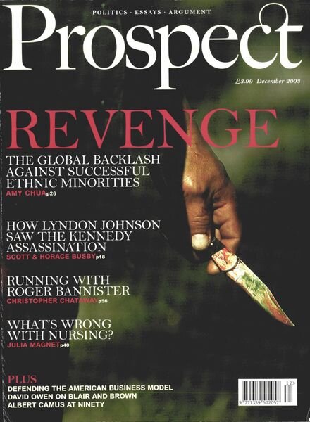 Prospect Magazine – December 2003 Cover