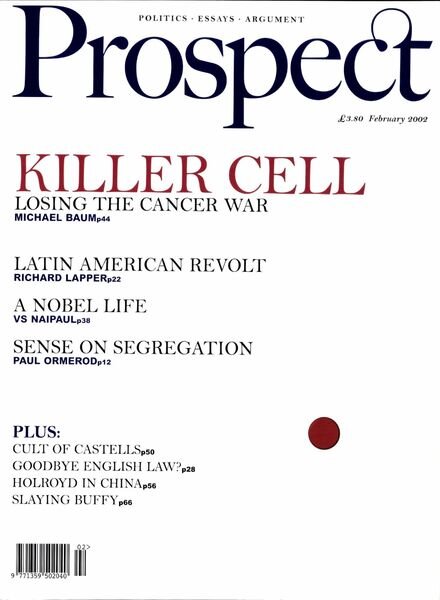 Prospect Magazine – February 2002 Cover