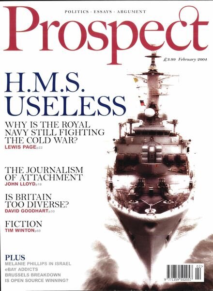 Prospect Magazine – February 2004 Cover