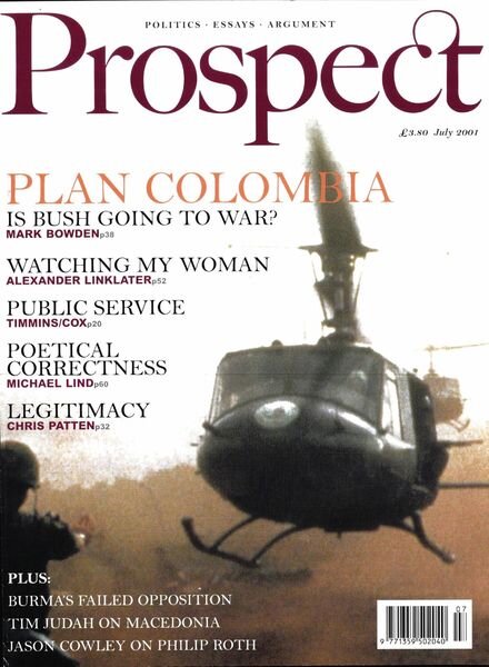 Prospect Magazine – July 2001 Cover