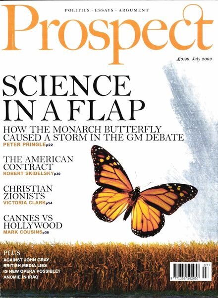 Prospect Magazine – July 2003 Cover