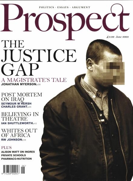 Prospect Magazine – June 2003 Cover