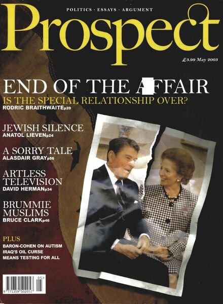 Prospect Magazine – May 2003 Cover