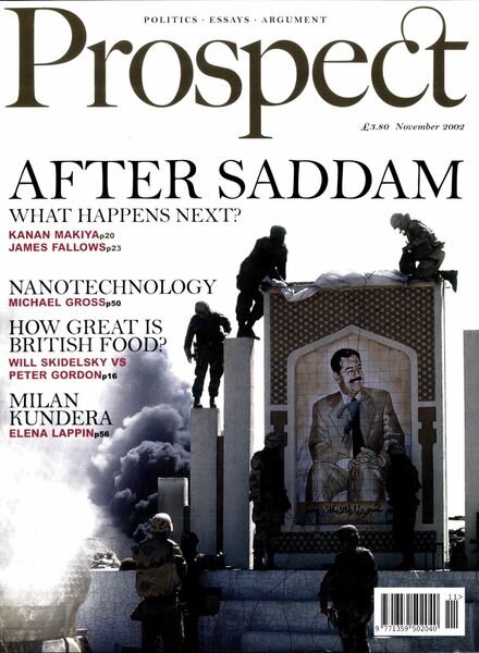 Prospect Magazine – November 2002 Cover