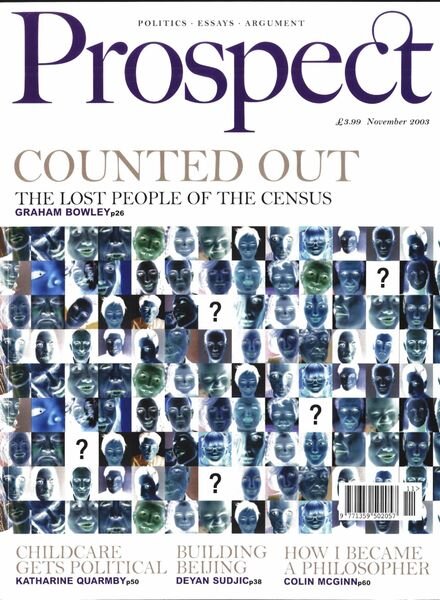 Prospect Magazine – November 2003 Cover