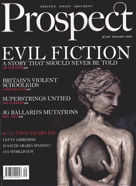 Prospect Magazine – September 2003 Cover