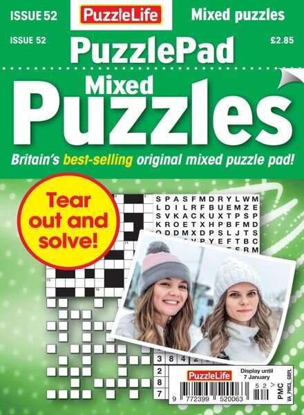 PuzzleLife PuzzlePad Puzzles – 03 December 2020 Cover