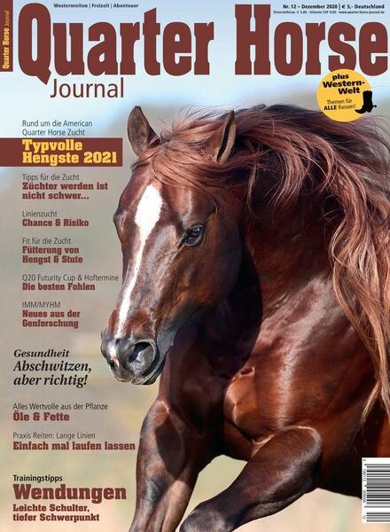 Quarter Horse Journal – 25 November 2020 Cover