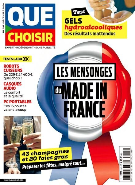 Que Choisir – Decembre 2020 Cover