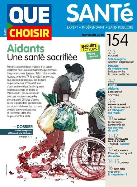 Que Choisir Sante – Novembre 2020 Cover