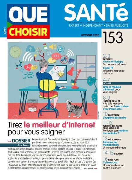 Que Choisir Sante – Octobre 2020 Cover