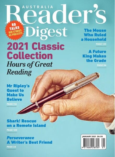 Reader’s Digest Australia & New Zealand – January 2021 Cover