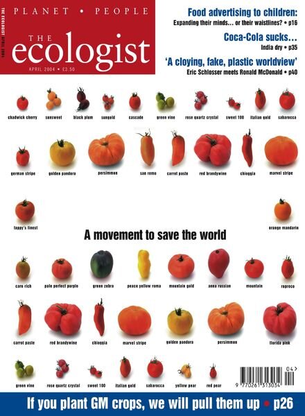 Resurgence & Ecologist – Ecologist, Vol 34 N 3 – April 2004 Cover