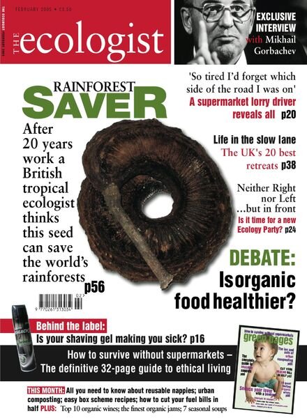 Resurgence & Ecologist – Ecologist, Vol 35 N 1 – February 2005 Cover
