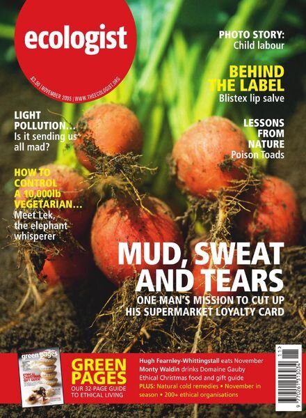Resurgence & Ecologist – Ecologist, Vol 35 N 9 – November 2005 Cover