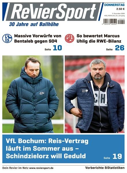 RevierSport – 03 Dezember 2020 Cover