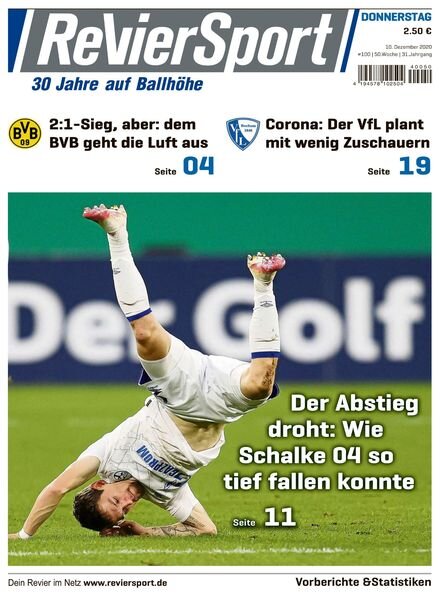 RevierSport – 10 Dezember 2020 Cover