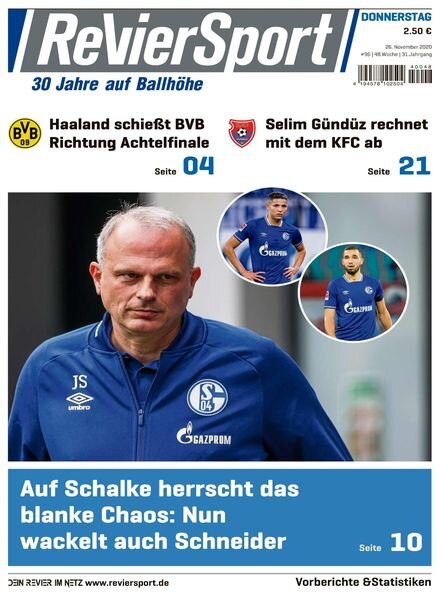 RevierSport – 26 November 2020 Cover