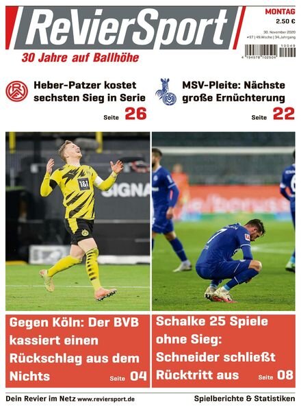 RevierSport – 30 November 2020 Cover