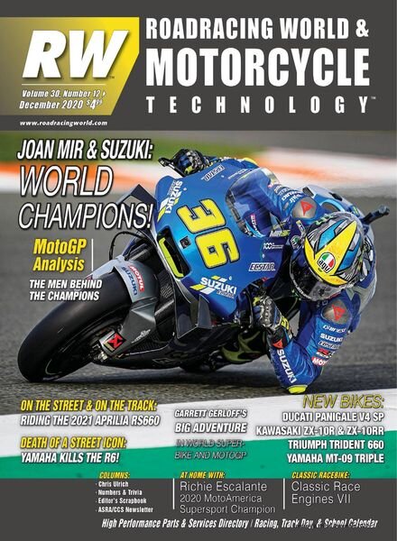 Roadracing World – December 2020 Cover