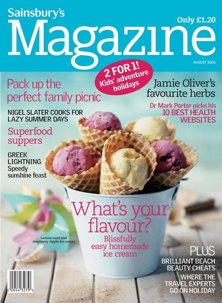 Sainsbury’s Magazine – August 2006 Cover
