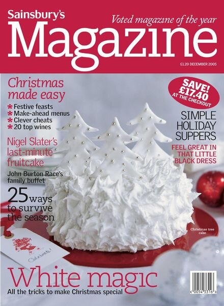 Sainsbury’s Magazine – December 2005 Cover