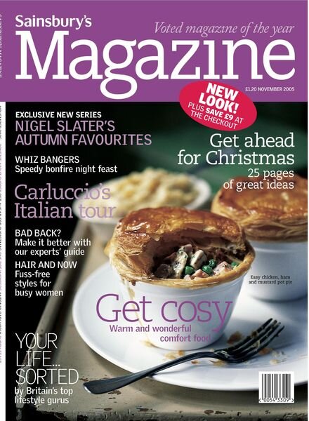 Sainsbury’s Magazine – November 2005 Cover