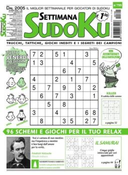 Settimana Sudoku – 02 dicembre 2020