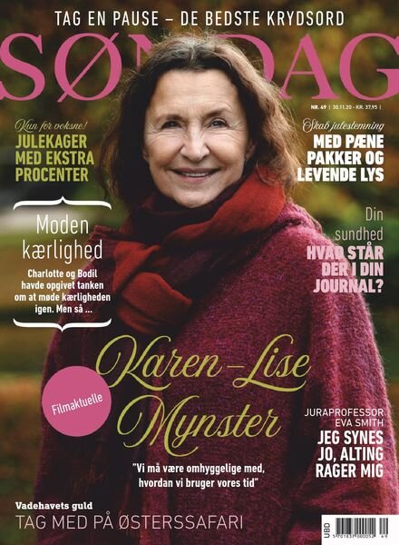 Sondag – 30 november 2020 Cover