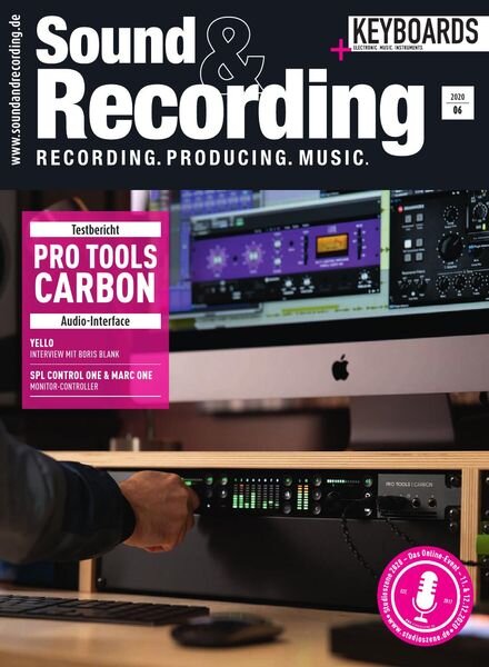 Sound & Recording – November 2020 Cover