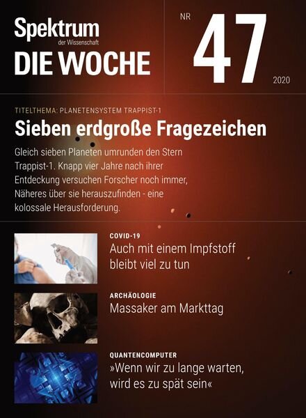 Spektrum – Die Woche – 19 November 2020 Cover