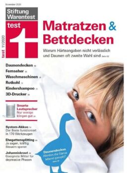 Stiftung Warentest Test – November 2020