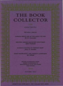 The Book Collector – Autumn 1971